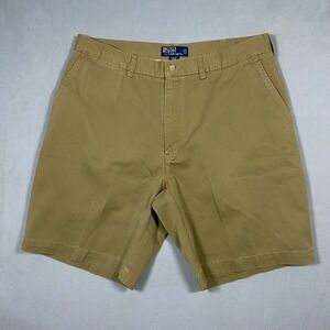 Polo Ralph‎ Lauren Prospect Shorts Mens 38 Tan Cotton Twill Chino Flat Front